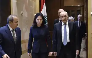 بري وزيرة خارجية المانيا