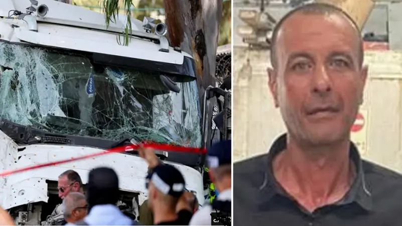 دهس اسرائيل نوبة قلبية ربما داهمت سائق الشاحنة فانحرفت ودهست 37 إسرائيليا