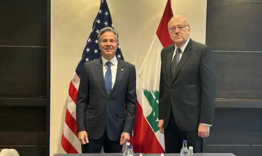 ميقاتي وبلينكن