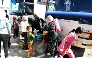 نازح سوري عائد حدود