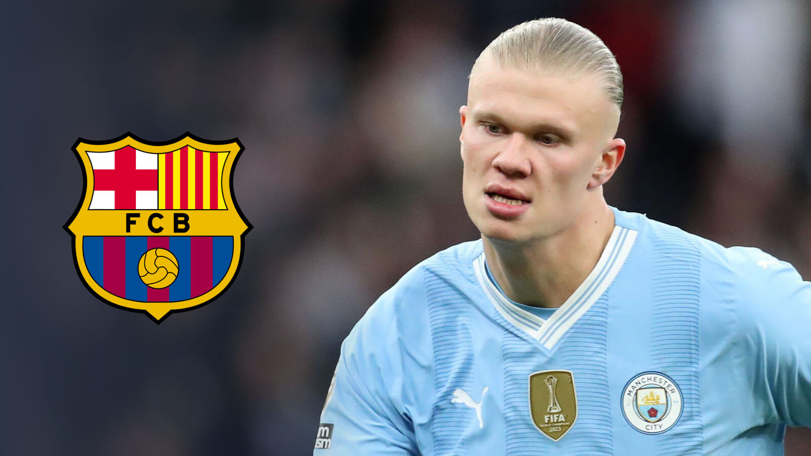 F365-Erling-Haaland-with-Barcelona-badge-1 هالاند إلى برشلونة؟ تصريح ديكو يثير الجدل