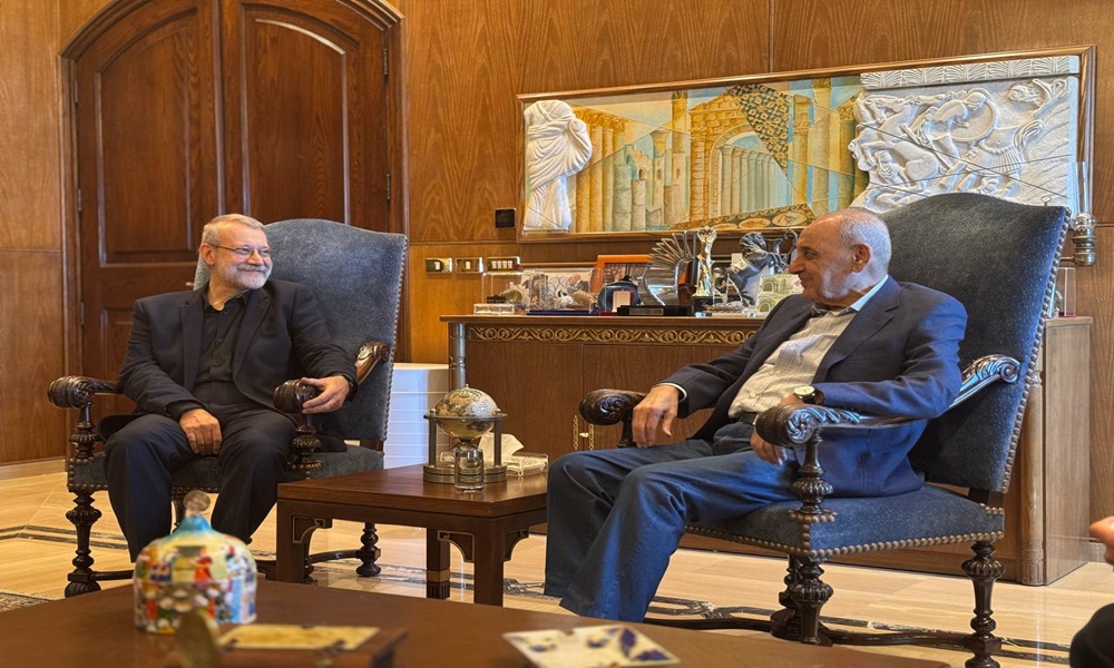 berri-larijani السفارة الإيرانية في لبنان: لاريجاني بحث مع بري جهود وقف النار