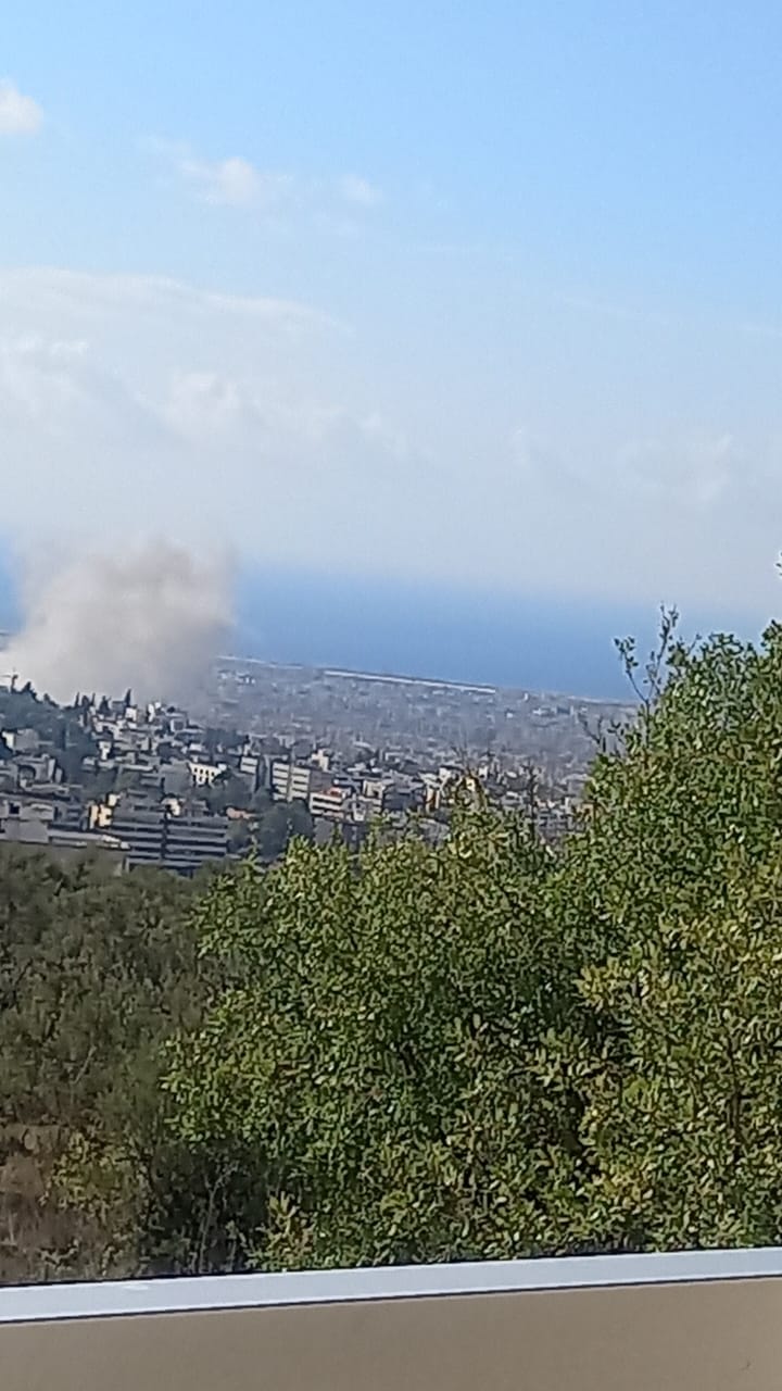 الضاحية الغارة على منطقة الكفاءات دمّرت مبنى قرب مدرسة المعوقين