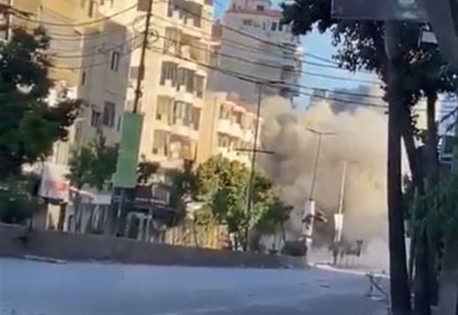 بالفيديو: لحظة إستهداف أوتوستراد السيد هادي نصرالله