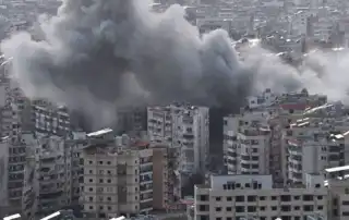 غارة على الضاحية1