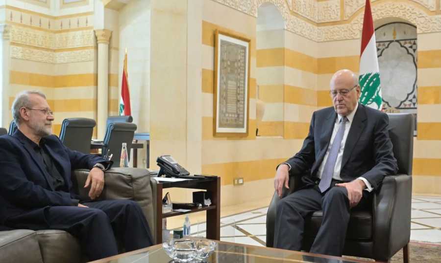 لاريجاني ميقاتي لاريجاني: أي قرار تتّخذه المقاومة والحكومة في لبنان نوافق عليه وندعمه