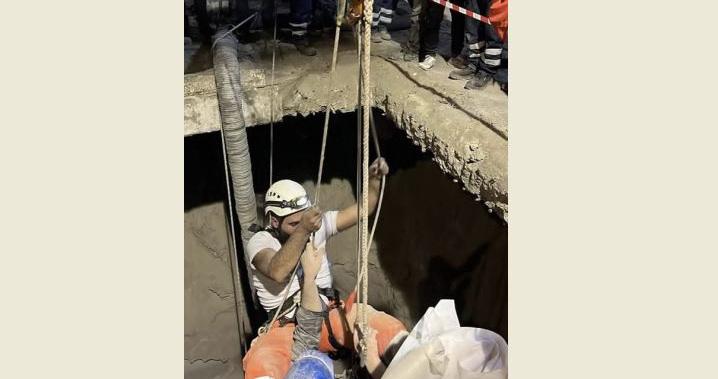 IMG_3248 إنقاذ عامل إسمنت وقع في حفرة عميقة في شكا