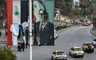 الاسد صورة ممزقة
