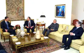 بشار الاسد لحود بري الحريري