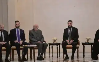 جنبلاط والوفد المرافق مع الشرع