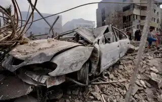 غارة سيارة مدمرة