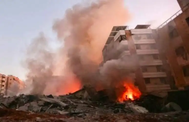 موقع الغارة الإسرائيلية التي استهدفت الأمين العام لحزب الله حسن نصرالله موقع الغارة الإسرائيلية التي استهدفت الأمين العام لحزب الله حسن نصرالله