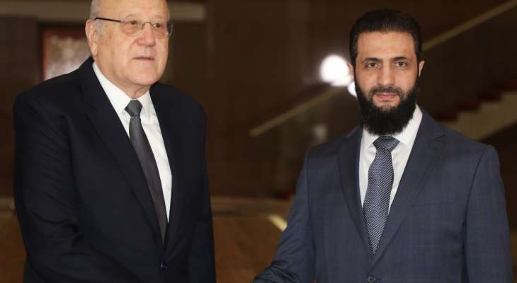 IMG_4118 على ماذا اتفق ميقاتي مع الشرع؟