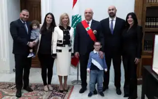 الرئيس جوزيف عون واسرته