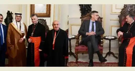 بكركي البخاري تمنى من بكركي أن يكون عهد الرئيس عون عهد وفاق وطني جامع