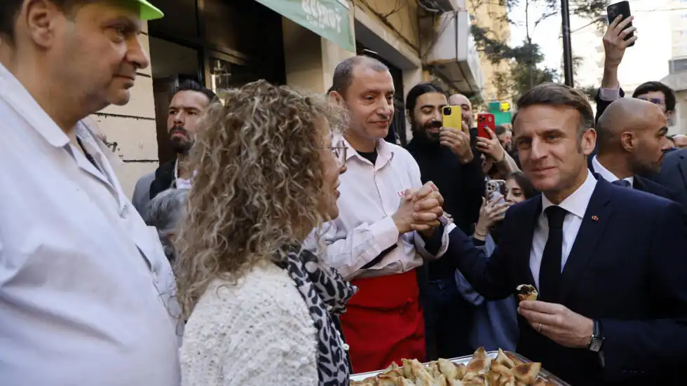 ماكرون بيروت الجميزة