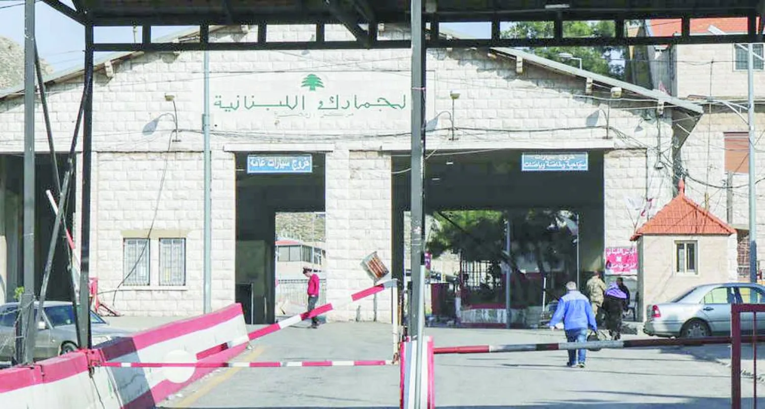 نقطة جمارك المصنع اللبنانية على الحدود مع سوريا نقطة جمارك المصنع اللبنانية على الحدود مع سوريا