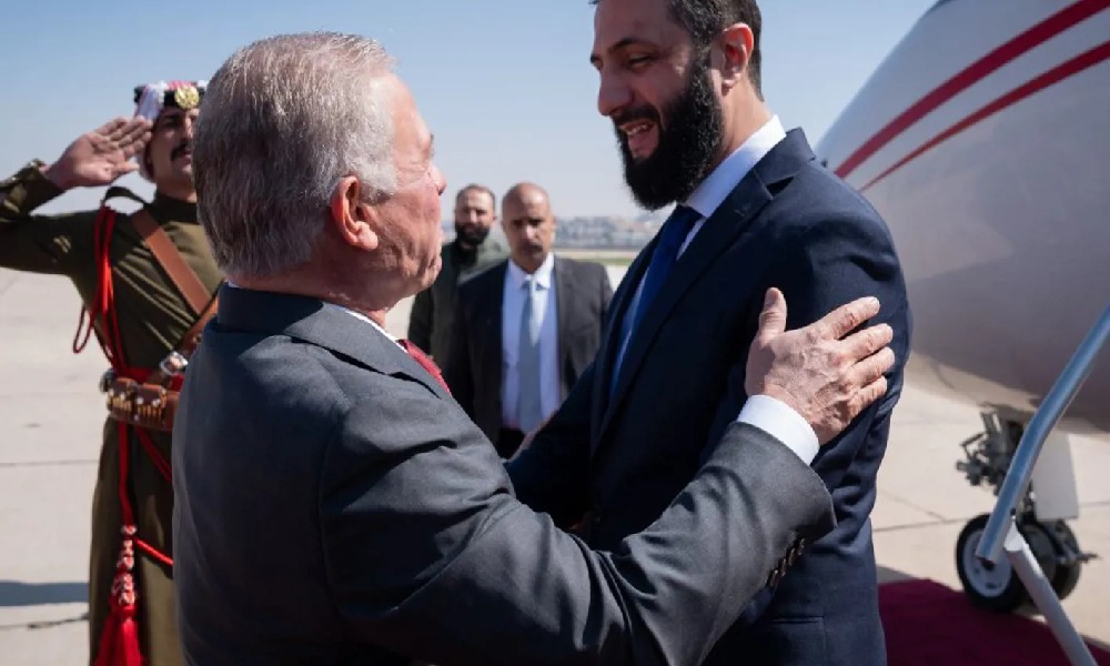 بالصورة- الشرع في الأردن