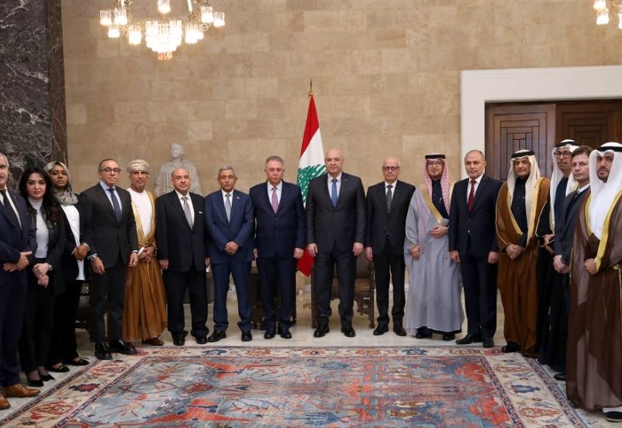 وفد سفراء العرب عون لوفد السفراء العرب: أُجدِّد التأكيد على أنَّ لبنان لن يكون منصَّة للهجوم على الدول