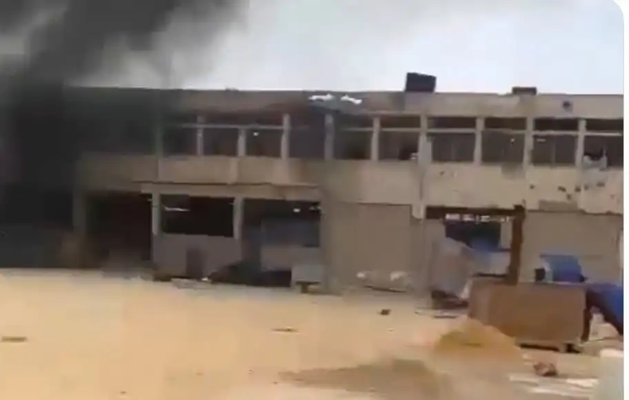 حريق في المدرسة الرسمية في حارة البركة في الخيام