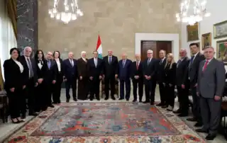 رئيس الجمهورية مستقبلاً وفداً من نقابة المحامين في طرابلس