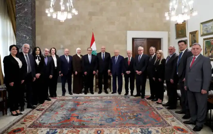 رئيس الجمهورية مستقبلاً وفداً من نقابة المحامين في طرابلس