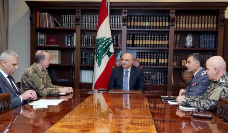 عون-قادة الأجهزة عون ترأس اجتماعا أمنيًا في قصر بعبدا وزوّد قادة الأجهزة بتوجيهاته