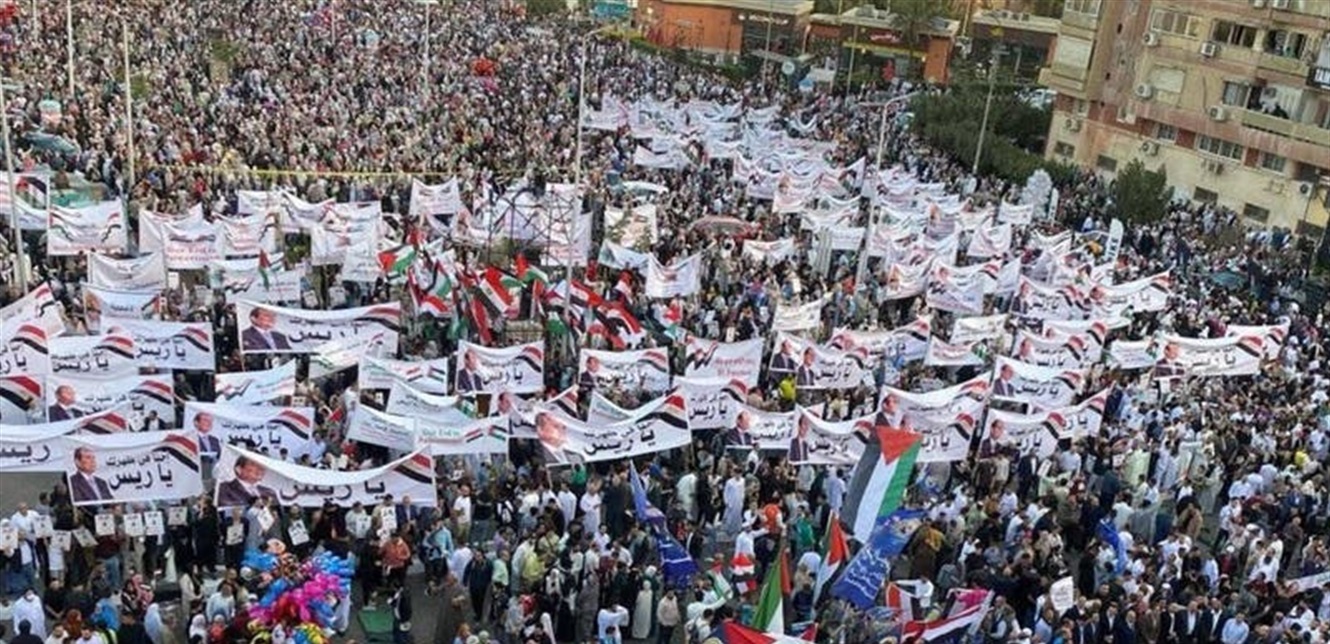 مصر رفضاً لتهجير الفلسطينين، تظاهراتٌ حاشدة تعمّ الشوارع المصريّة