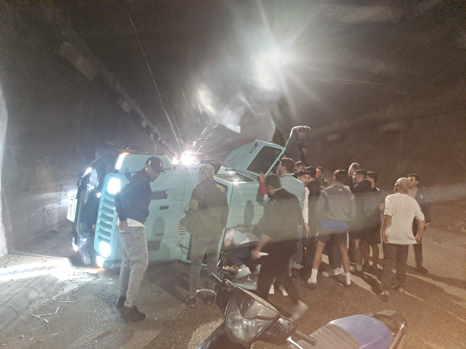 فيديو لحادث نفق المطار
