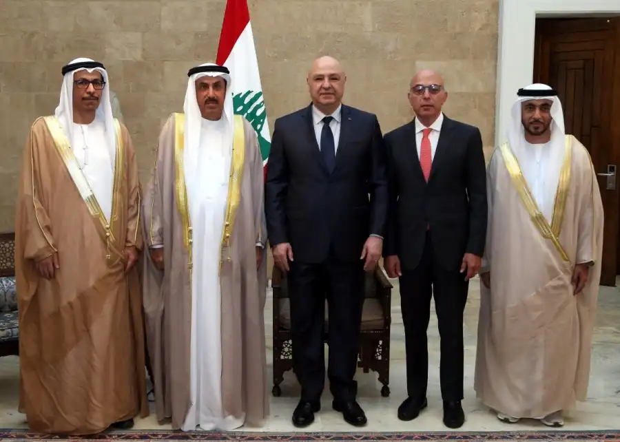 الرئيس عون وفد الامارات