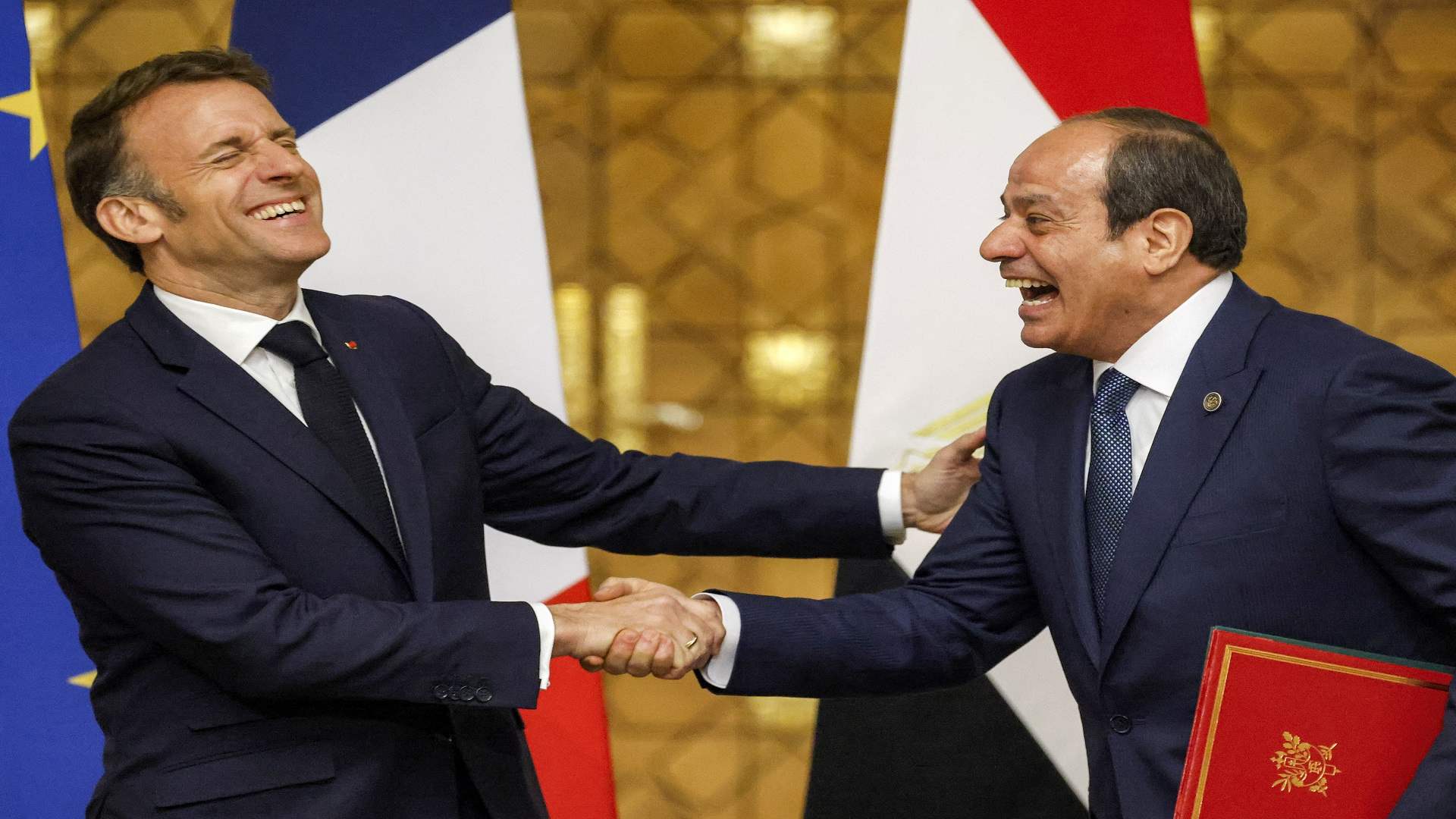 السيسي والرئيس الفرنسي ماكرون والسيسي يشدّدان على دعم لبنان وضرورة إنهاء الاحتلال الإسرائيلي