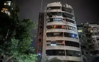 المبنى المستهدف الضاحية