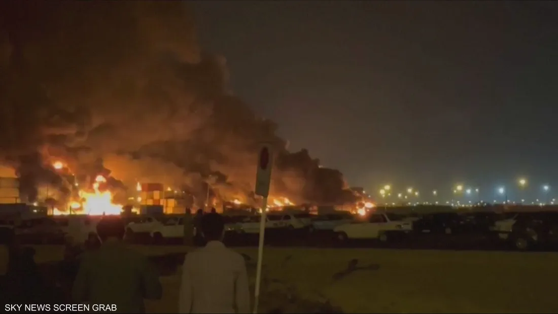 انفجار ميناء رجائي ايران انفجار ميناء رجائي ايران