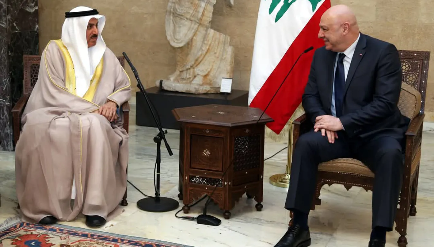 الرئيس عون ورئيس المجلس الوطني الاتحادي في الإمارات، صقر غباش