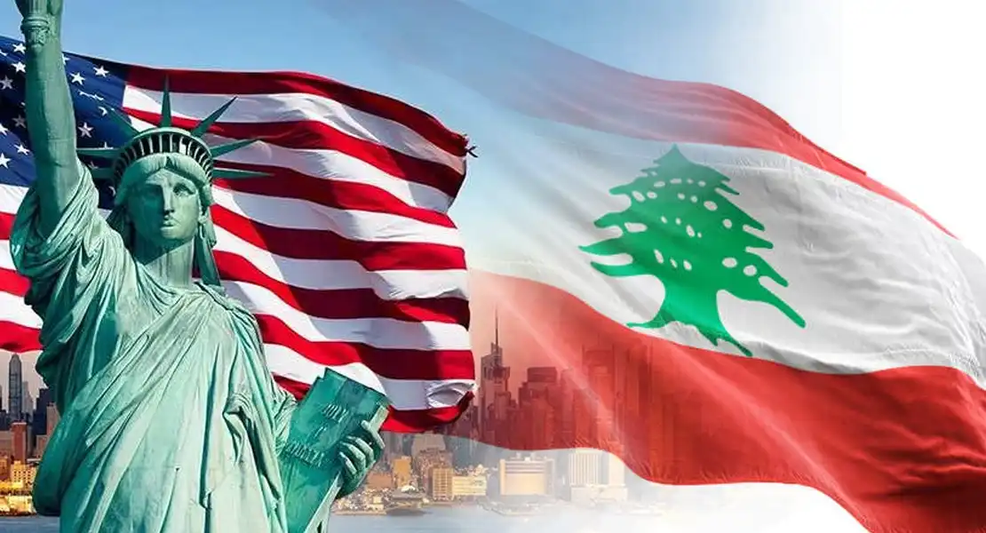 لبنان اميركا علم