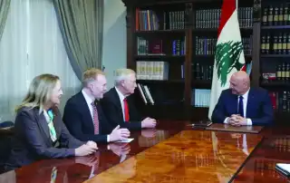 الرئيس عون مع كينغ