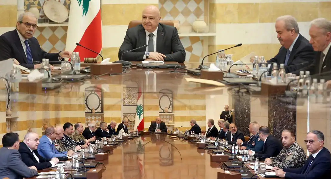 المجلس الاعلى للدفاع عون سلام المجلس الاعلى للدفاع عون سلام