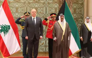 امير الكويت والرئيس عون