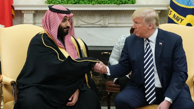 بن سلمان استقبل ترامب في قصر اليمامة بالرياض