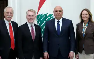 رئيس الجمهورية العماد جوزاف عون خلال لقائه وفداً أميركياً برئاسة السيناتور أنغوس كينغ