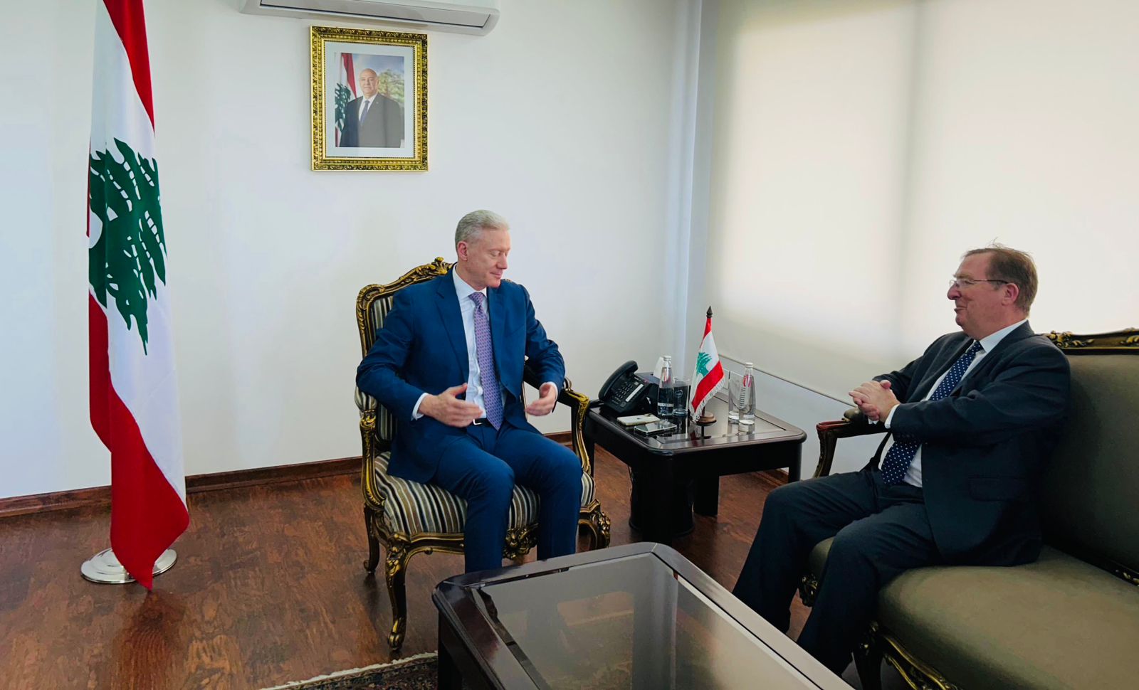 سفير بريطانيا ورجي رجي يستقبل سفير بريطانيا في لبنان، ويرحّب بقرار رفع العقوبات عن سوريا