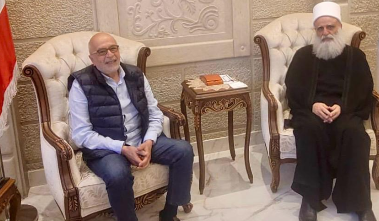 شيخ العقل بحث المستجدات مع جنبلاط