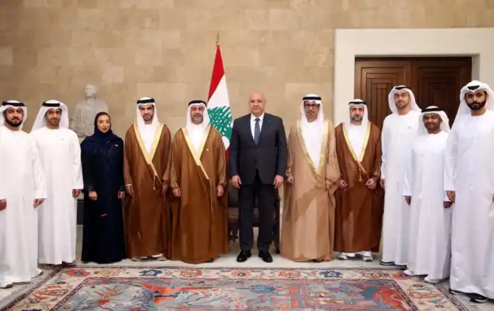 عون الوفد الاماراتي