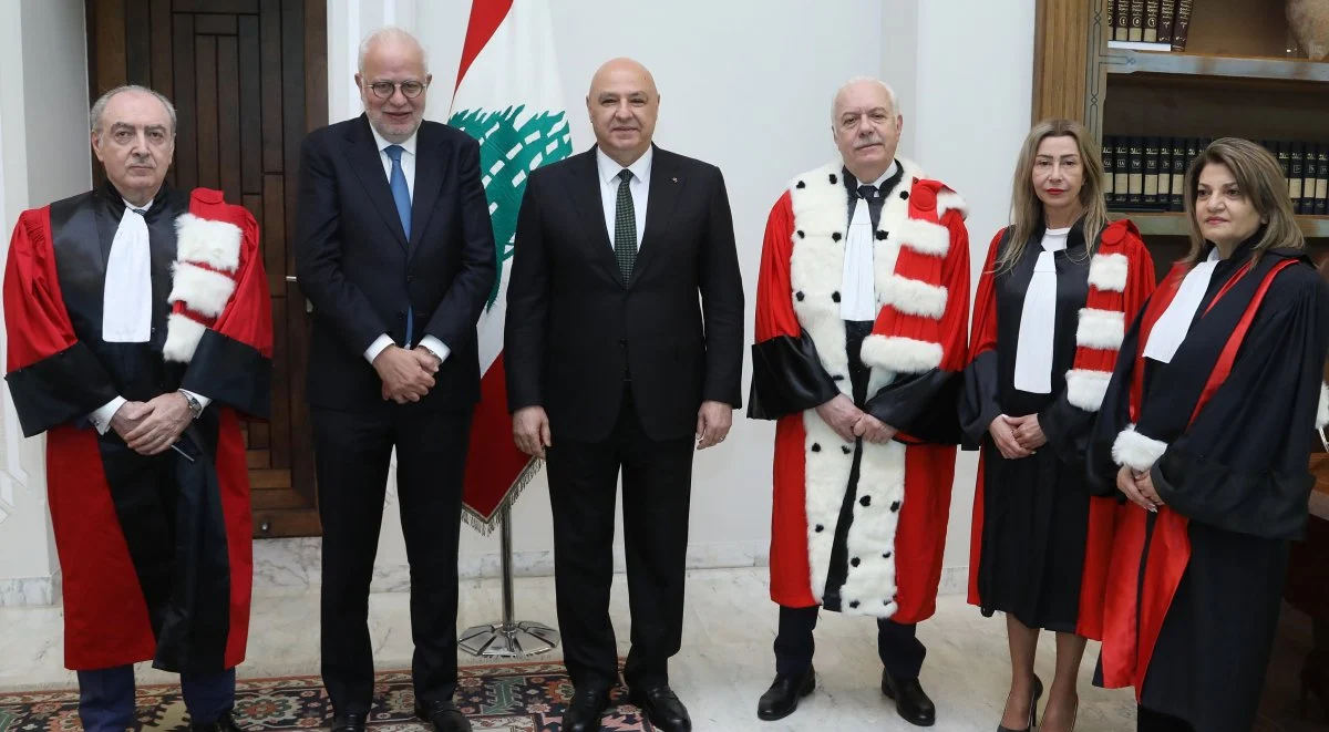 قضاة عون للقضاة الجدد: لا تخضعوا للترهيب، وبرّي في بعبدا