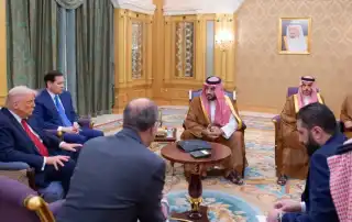 لقاء بن سلمان ترامب الشرع