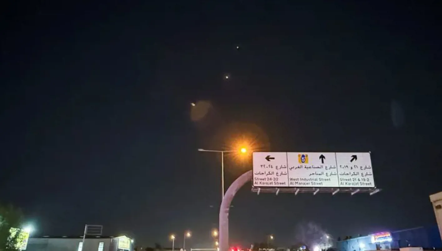 بالفيديو- لحظة اطلاق الصواريخ على قطر