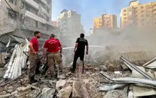 الضاحية بعد الغارة