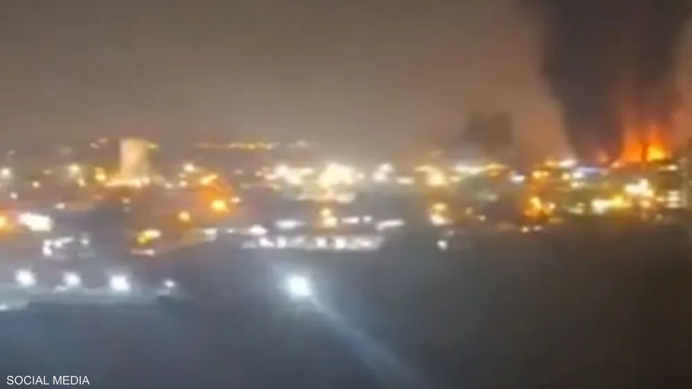 طهران قصف1 إسرائيل استهدفت مجمعًا عسكريًا في طهران