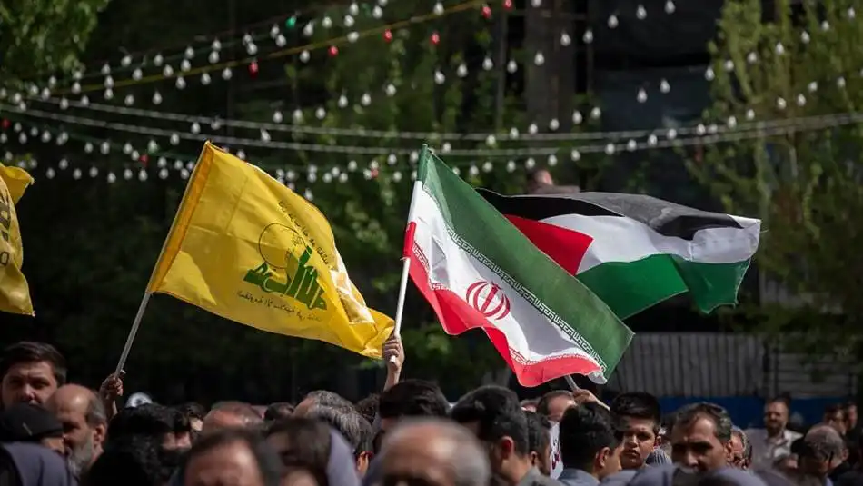 علم ايران وحزب الله علم ايران وحزب الله