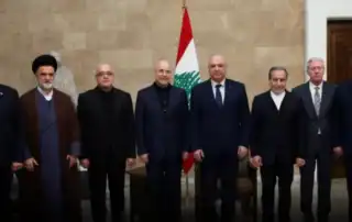 عون وفد ايراني